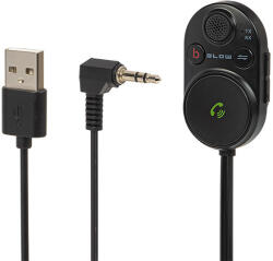 BLOW Transmitator FM, Blow, USB + cablu AUX, Negru