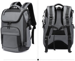 Ozuko Rucsac unisex, rezistent la apa, compartiment laptop 15, 6 inch, multifunctional, OZUKO OZ9409GY Gri (OZ9409GY)