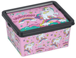  Cutie depozitare jucarii, Unicorni, 2.5 l, ATU-088755 (ATU-088755)