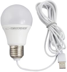 Esperanza Bec cu LED lumina calda, alimentare la USB, 5W, lungime cablu 2.5m