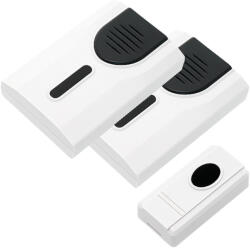 Prolech Sonerie Wireless DP-21 PROLECH 17-102, cu doua receptoare, Alba (17-102)