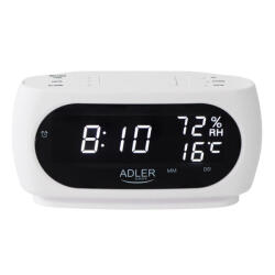  Ceas Adler AD 1186W alarma digital ceas higrometru Alb (AD 1186W)