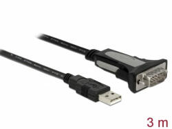 Delock USB 2.0 1 x adaptor serial RS-232 3 m (65962)