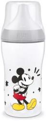 Nuk Biberon pentru bebeluși Perfect Match PP 260 ml cu tetină din silicon M, 3+ luni, Mickey, gri