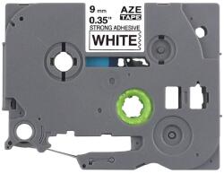AIMO Banda laminata cu adeziv puternic compatibila Brother TZe-S221, 9 mm, negru pe alb, pentru suprafete plane si etichetare durabila (AZe-S221)