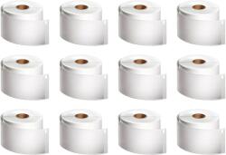 DYMO Set 12 role etichete DYMO LabelWriter albe 41 89 mm pentru ecusoane cu nume, vizitatori si evenimente 2234183 (2234183)