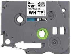 AIMO Banda flexibila compatibila Brother TZe-FX221, 9 mm, negru pe alb, pentru identificare cabluri, conductori si instalatii electrice (AZe-FX221)