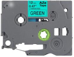 AIMO Banda laminata compatibila Brother TZe-731, 12 mm, negru pe verde, pentru codificare vizuala, echipamente si identificare rapida (AZe-731)