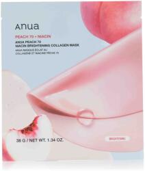 ANUA Peach 70 Niacin Brightening Collagen Mask, 4x 38g