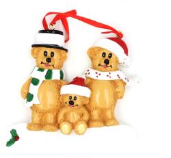 Gift Design Mágneses dekoráció - Ursulescu mackó család (CRGDXMASDEC-FU3)