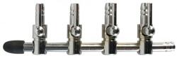  AQUANOVA Colector pentru tuburi de acvariu 4/6 mm - cu 4 căi