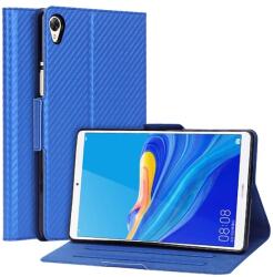 Gigapack Huawei MediaPad M6 8.4 WIFI / MediaPad M6 8.4 LTE GIGAPACK Tok álló, bőr hatású FLIP, karbon minta, SÖTÉTKÉK GP-90619 (GP-90619)