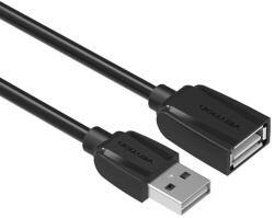 Vention USB-A 2.0/M -> USB-A 2.0/F (hosszabbító, PVC, fekete), 3m, kábel (VAS-A44-B300) - prodots