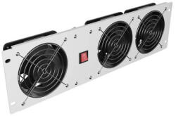 Lanberg AK-1506-S 19" 1U 3x ventilátor 230V 50W függőleges szürke ventilátor (AK-1506-S) - prodots