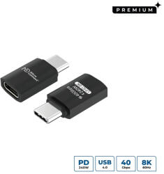 MicroConnect Adaptor USB-C tata la USB-C mama USB4 40Gbps 240W 8K60Hz (USB4-CCF-240W)