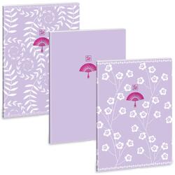 Ars Una Ars Una: Soft Touch Purple Spring extra kapcsos vonalas füzet A/4 (53112453)