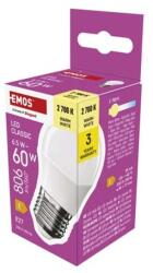 EMOS LED izzó Classic Mini Globe / E27 / 2, 5 W (32 W) / 350 lm / Meleg fehér - dellaprint