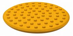 Winntec Gumipogácsa krokodil emelőhöz 86x8 mm - SÁRGA Pöttyös - Winntec (M411355-01)