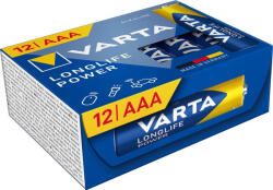 VARTA Longlife Power AAA alkáli elem 1.5V - 12 db (4008496129850)