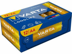 VARTA Longlife AA alkáli elem 1.5V - 12 db (4008496129942)