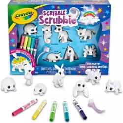 Crayola Scribble Scrubbie: Animăluțe lavabile - Figurine cu unicorni (74 0004)
