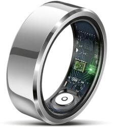 Beafon felixx Smart Ring SR6 okosgyűrű ezüst 11-es méret (64, 6 mm) fitnesz pulzusmérés vérnyomás lépésszámláló IP68 Bluetooth rozsdamentes acél töltődobozzal