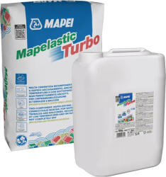 Mapei Mapelastic Turbo 20kg 16kg kétkomponensű gyorskötő rugalmas vízszigetelő cementkötésű habarcs