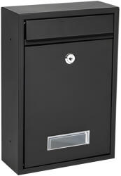 iWant RENEW FORCE® modern acél postaláda zárral, Fekete (L-BX01)