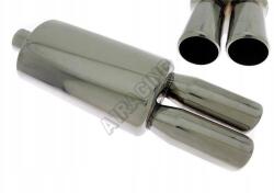Turboworks 63/2x77 mm-es dupla sportkipufogó