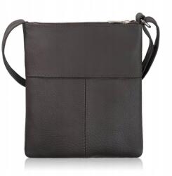 Abruzzo Női bőr kézitáska postás táska valódi bőrből barna Abruzzo (ABR-49)