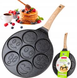 kamille Serpenyő Pancakes Palacsinta Tojás Pogácsa Smiley Gáz Indukció Kamille (KM4213)