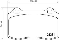 BREMBO fékbetét készlet P36 020X