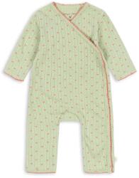 Konges Sløjd bébi pamut rugdalózó MINNIE NEWBORN ONESIE GOTS - zöld 50-56