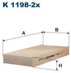 FILTRON Fülkeszűrő K 1198-2x