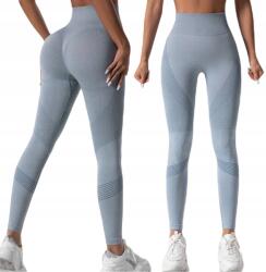 SNM Magas Derekú Sport Leggings Fit Lábszármelegítő Női Leggings Magas Derék L (P318 NIEBIESKI L)