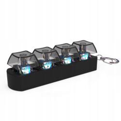  Kulcstartó Klikker Kicsi Led Rgb - Nagy Elégedettség Kütyü (RGB LED KLIKER FIDGET BRELOK ANTYSTRESOWY)