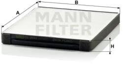 Mann Filter CU 2441 fülkeszűrő