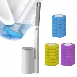  Eldobható WC-kefe Utántöltőkkel, Fürdőszobai Kiegészítők Kék, Lila, Sárga (Disposable toilet brush with refills)