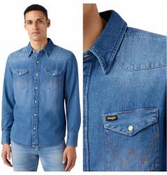 Wrangler Férfi farmer ing Wrangler 27MW Regular Fit Kék M (W5MSLWH69)
