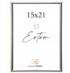 Ertom Képkeret 15x21 ezüst univerzális üveg (LS1521S)