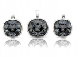 Lovrin Ezüst szett 925 női fülbevaló és medál szintetikus kővel (67523299)
