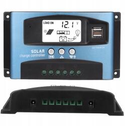  Napelemes Szabályozó 60A Töltésvezérlő Mppt LCD Usb 12 V 24 Állítható (FGSREDGV)