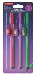 STABILO Filctoll készlet, 1 mm, STABILO "Pen 68" "K-Pop démonvadászok", Huntrix (TST680311) - iroda24