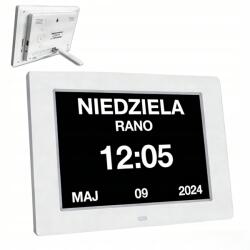 sennifar Digitális naptár időseknek 7'' Óra A hét napja Riasztás Gyógyszerek Lengyel (sennifar-1508)