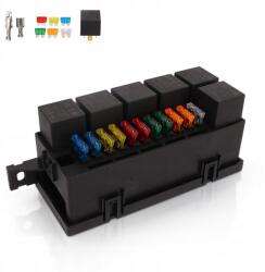 Biztosíték relé doboz szett 12V