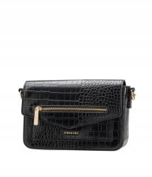 PUCCINI Női kézitáska Postás Táska Crossbody övvel Puccini fekete BK2231186M-1 (BK2231186M-1)