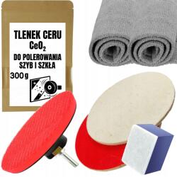  Üvegpolírozó Készlet Cérium-oxid 300G Polírozó Filc Korong