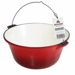 Master Gustav Pachet Ceaun din Fonta Emailata Master Gustav 10, 7 L + Soba pe Lemne O32 cm, cu Horn (MGC92706) Ceaun
