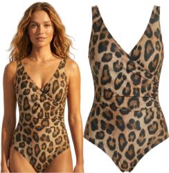 Ercole Fürdőruha Plusz Varrás Egyrészes Monokini Női Jelmez 52 6XL (Strój kąpielowy jednoczęściowy damski E22152)