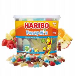 HARIBO Funny Mix Gyümölcs Gumicukor Mix Formák Nagy Családi Csomagolás 550g (4001686011751)